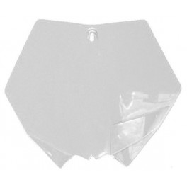 Plaque AV UFO KTM SX65 blanche Plaque AV UFO KTM SX65 blanche